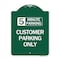 Signmission Customer Parking Choose Your Limit Minute Parking, Green & White Alum Sign, 18" x 24", GW-1824-24207 A-DES-GW-1824-24207 - alternate 1